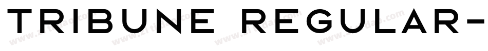Tribune Regular字体转换